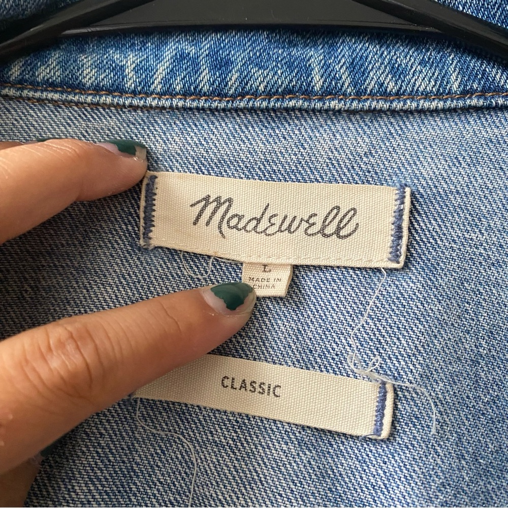 Madewell Classic Pinter Wash Light Blue Denim Jacket - Picture 4 of 7